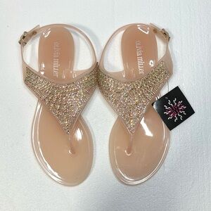 Olivia Miller Flat Jelly Sandals